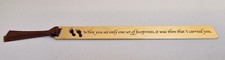 Bookmarker for books. Very Good Condition. Gold Colour. Personalised Engraved.