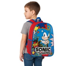 Sonic The Hedgehog Movie Sega Kids Backpack Rucksack School Book Lunch 40cm Bag