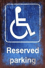 Reserved Parking Disabled