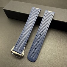 Watch Strap Compatible with Omega Seamaster Aqua Terra Blue 20mm