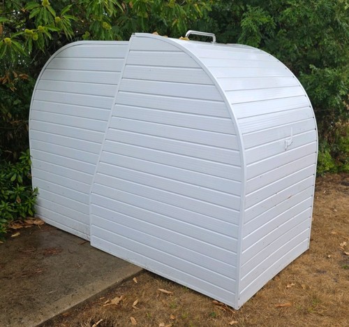 Clamshell motorbike garage - clamshell,