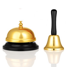 eMKay® HAND BELL & SERVICE Bell Set for Schools Restaurants Hospitals Hotels Bar