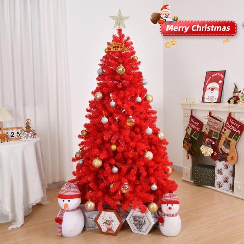 Christmas red tree - 6, 7ft