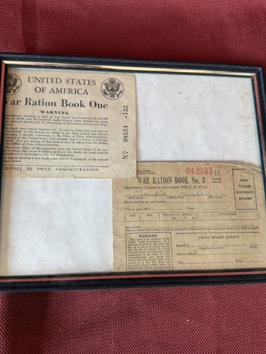 War ration book - war,