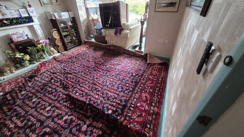 Huge vintage hamedan hand - huge,