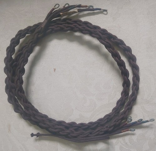 Bakelite phone braided cord - bakelite,