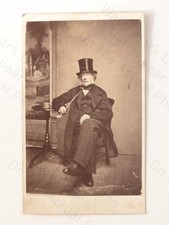 Elderly Man Top Hat Spectacles