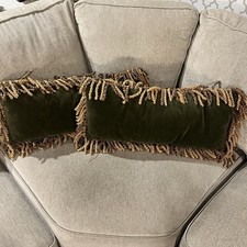 Crushed Velvet Pillow Throw