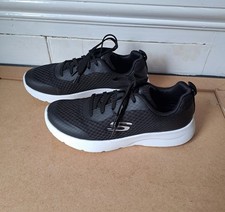 UK Size 5 Skechers Women's Ladies Sneakers Trainers EU 38 Black Whit Walkin Work