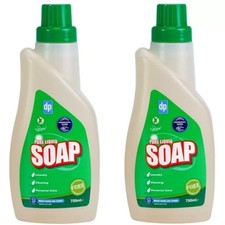 2 x Pure Liquid Soap Flakes scent free laundry household cleaning care  750ml