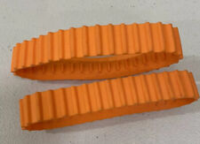 LEGO 2 x Orange Rubber Caterpillar Treads for  LARGE digger tank technic K