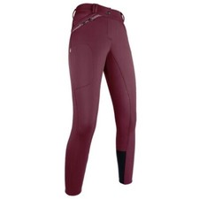 Ladies Silicone Grip Breeches Belt Lop Legging Pants For Equestrian Horse Riding