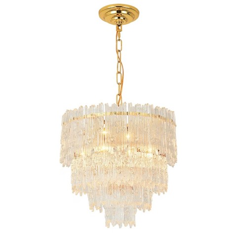 Crystal chandelier round glass - chandelier,