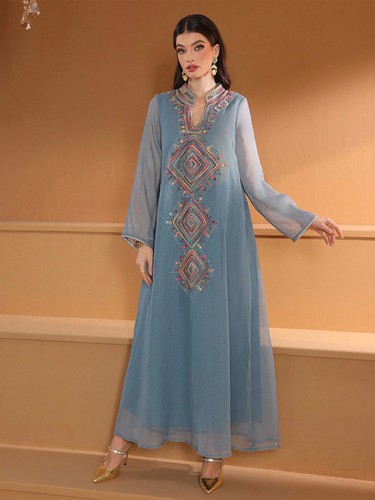 Dubai embroidery abaya women - dubai,