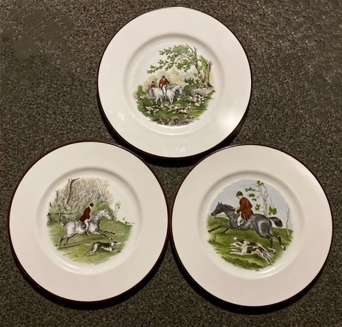 Crown staffordshire plates - staffordshire,
