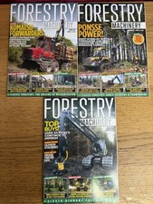 FORESTRY MACHINERY MAGAZINES RETIRED FROM YEARS 2021 2023 Issues 6 7 and 11 x 3