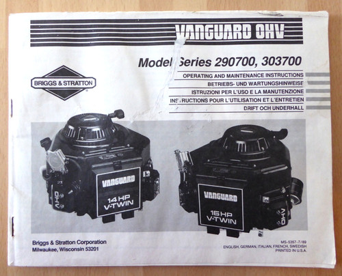 Briggs stratton vanguard ohv - &,