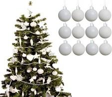 12x Christmas Baubles Tree