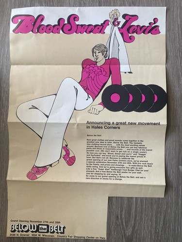 Vintage 1970s below - the, belt