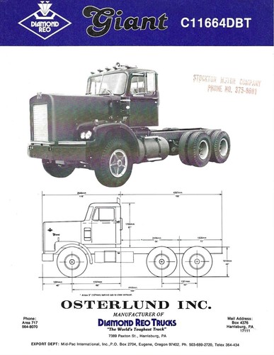Truck data sheet diamond - data,