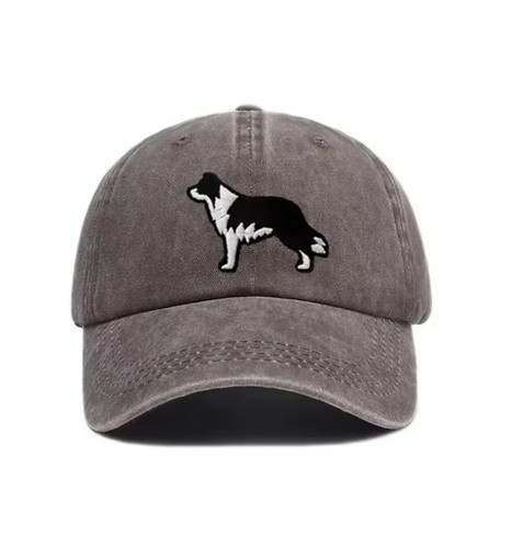 Border collie cotton baseball - border,
