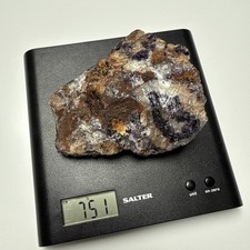 Large piece of Unpolished Blue John Fluorite Stone Mineral Specimen 751 grams 