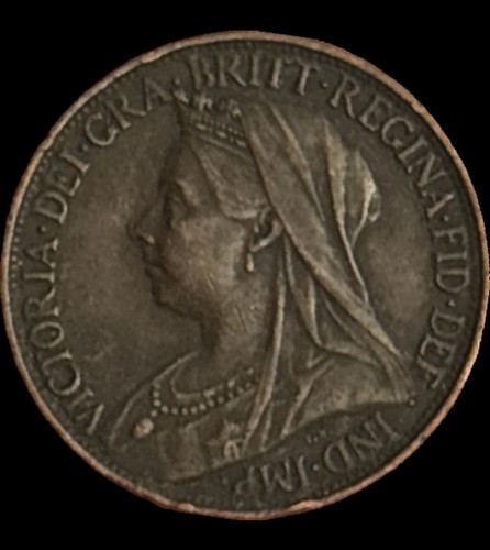 1899 queen victoria farthing - 1,