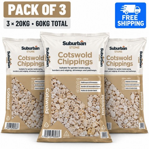 White cotswold chippings - cotswold, 20kg