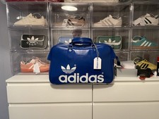 Vintage 1970s Blue Adidas Gym / Sports Bag by Peter Black 
