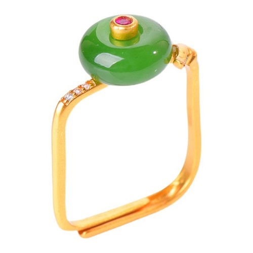 Delicate hetian jade rings - jade,