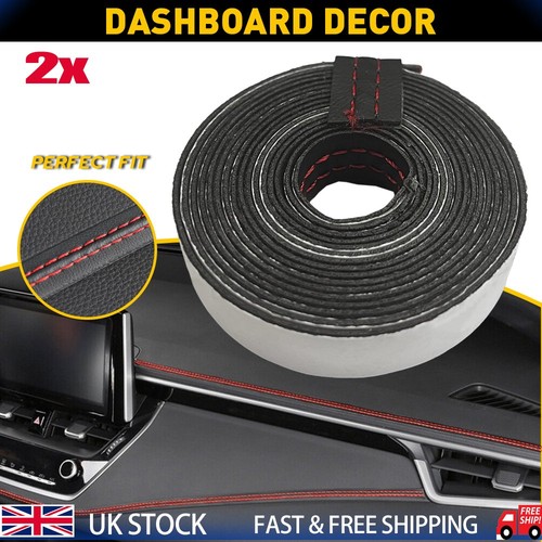 Leather car dashboard - 2x,
