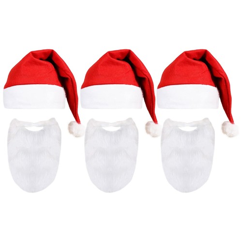 Santa hat and beard - santa,
