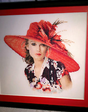 John Clayton cross stitch. Heritage Crafts. Completed Framed Victoria. Elegance