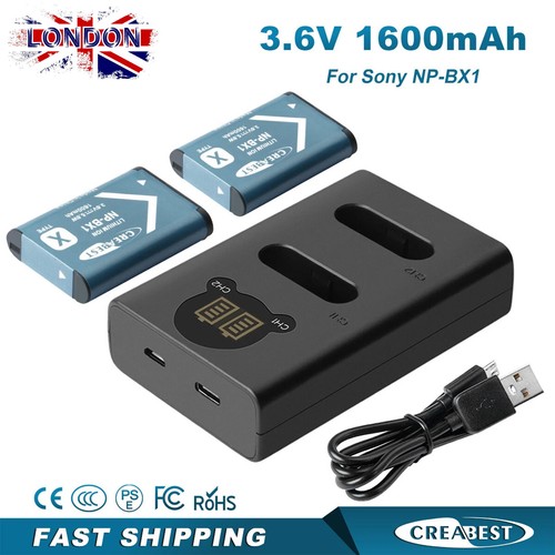 Bx1 battery fast charger - 2x, np-bx1