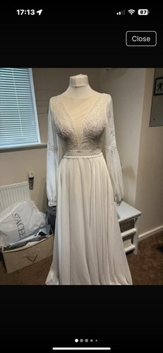 Boho style wedding dress ivory - boho,