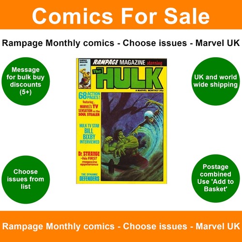 Rampage monthly comics - comics,
