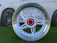 4X 17" 4X100/108 Ferarri 458 Split Style White Wheels Fits For: E30, MX5, Ford