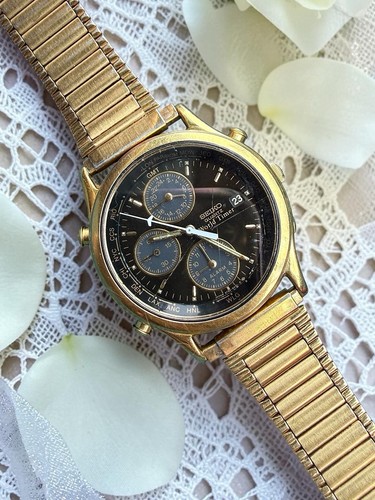 Vintage seiko 5t52 6a38 - seiko, world