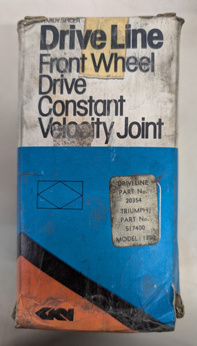 Triumph 1300 fwd - cv, joint