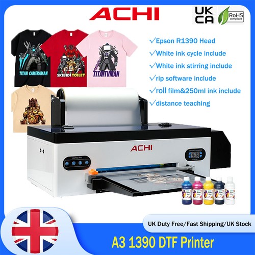 Achi 1390 dtf flatbed heat - a3,