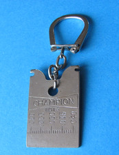 Vintage Car Parts Keyring Metal.  CHAMPION SPARK PLUGS  Gap Tool. CT 410.?