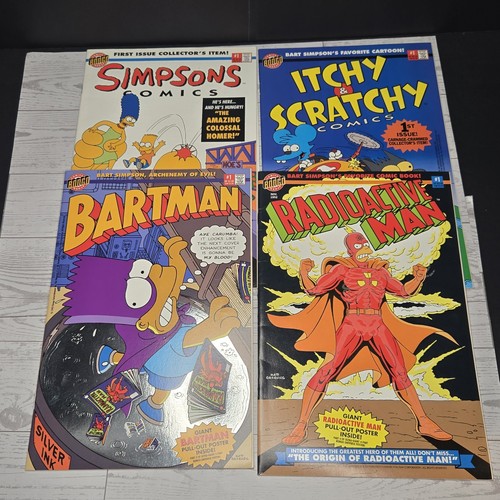 Simpsons four book comic - simpsons,