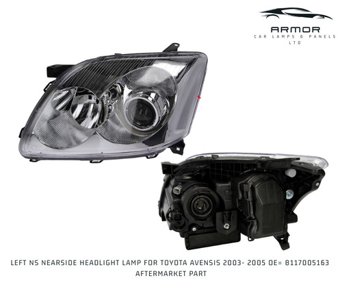 Left nearside headlight - nearside,