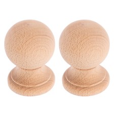 Pcs hardwood finials wood - 2,
