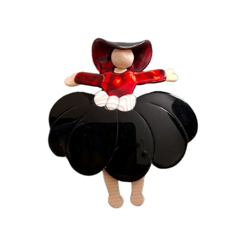 Lea stein genuine brooch - lea,