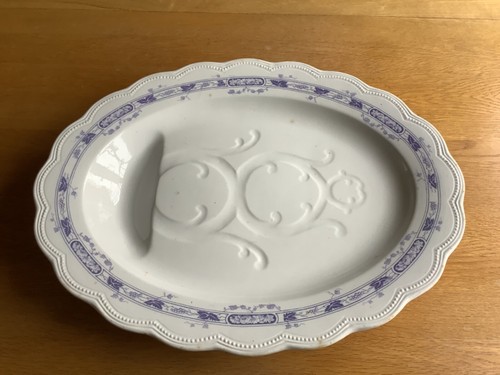 Antique victorian meat plate - antique,