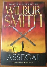 Wilbur Smith Slipcased signed limited edition book Assegai  1226 OF 1500