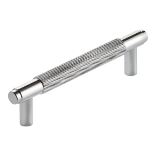 Knurled bar handle brass - t,