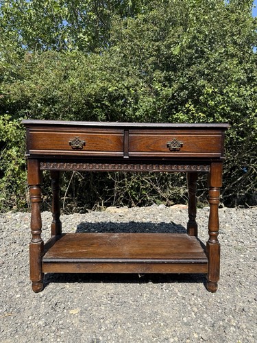 Antique style oak - antique-style, console