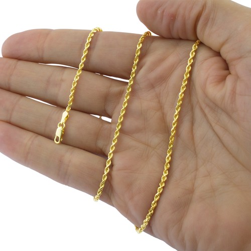 14k yellow gold solid rope - 14k,